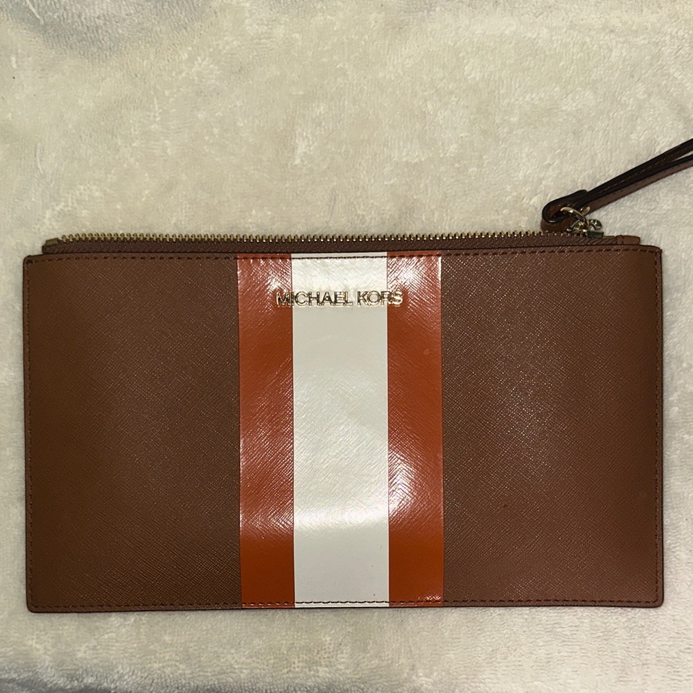 Michael Kors Brown and White purse